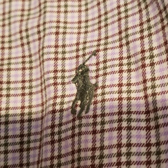 Ralph Lauren Plaid Check Polo Shirt size Large - Picture 4 of 7